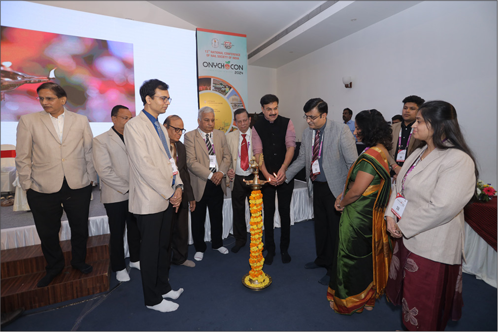 Formal inauguration of the conference with traditional lamp lighting.